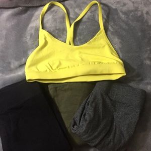 Forever 21/Arizona legging and old navy sports bra